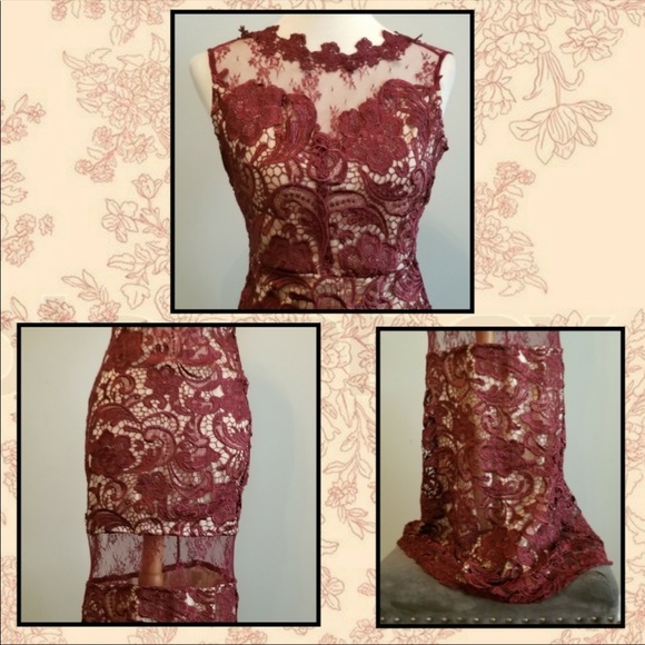 ❤️ Price Drop! Lace Burgundy Gown! - Picture 4 of 4